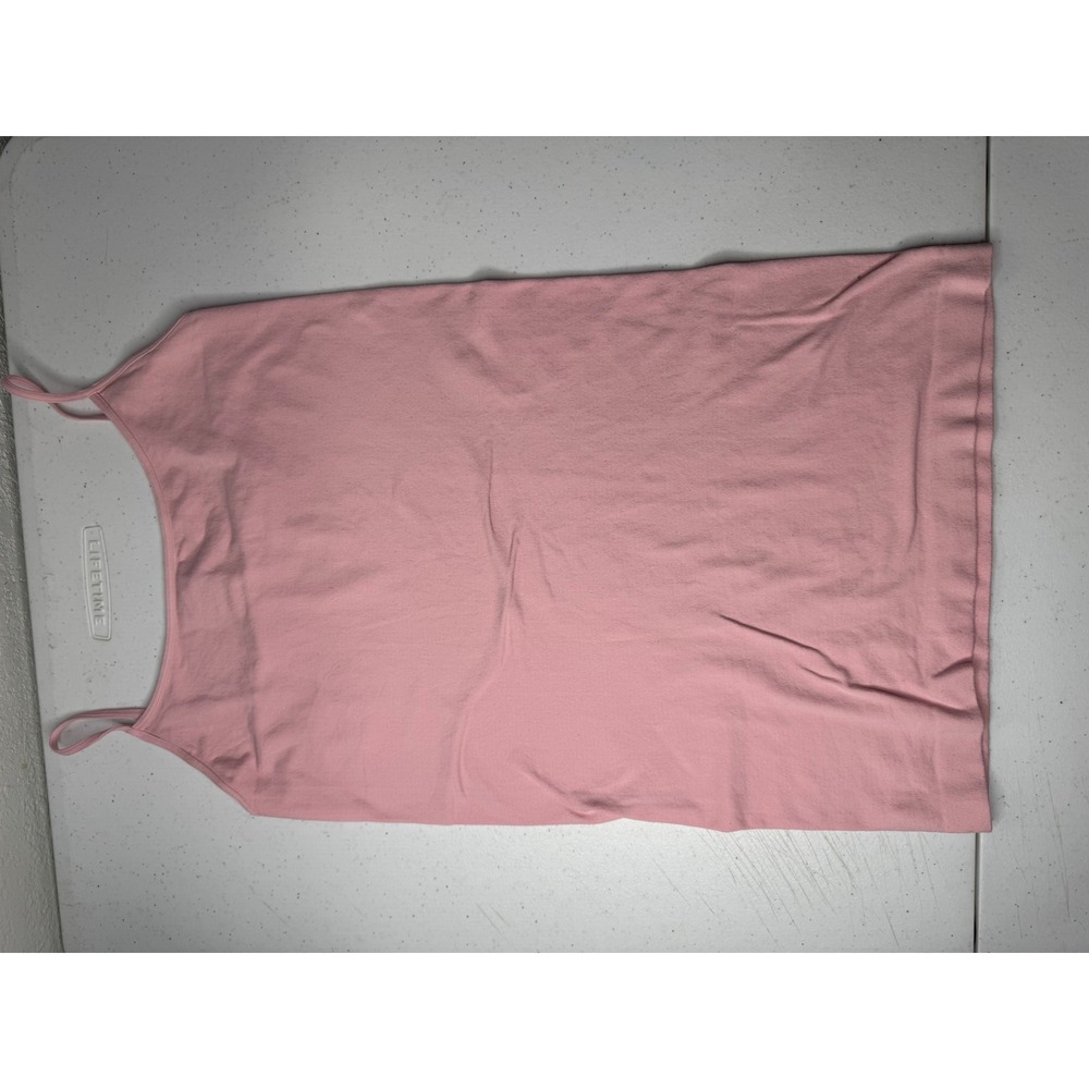Nikibiki Pink Seamless Camisole Spaghetti Strap Tank Top OS NS4011 Made in USA